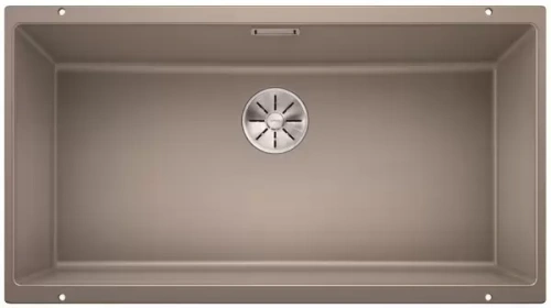 Мойка Blanco SUBLINE 800-U отводная арматура InFino® серый беж