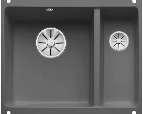 Мойка Blanco SUBLINE 350/150-U керамика отводная арматура InFino® базальт