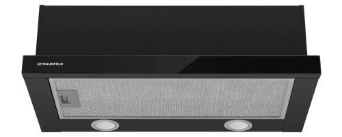 Встраиваемая кухонная вытяжка MAUNFELD VS Light Glass 60 черное стекло фото 3