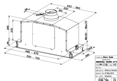 Встраиваемая вытяжка Faber IN-LIGHT EV8P X A52 фото 7