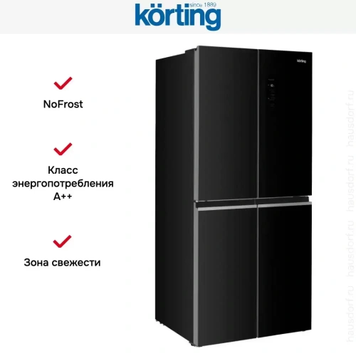 Четырехдверный холодильник Korting KNFM 84799 GN фото 6