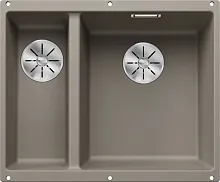 Мойка BLANCO SUBLINE 340/160-U Silgranit серый беж, чаша справа
