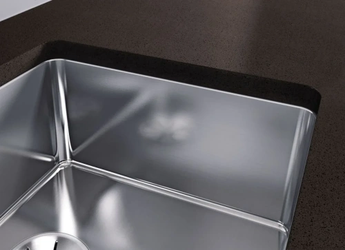 Мойка BLANCO SOLIS 340/180-U нержавеющая сталь, чаша справа фото 3