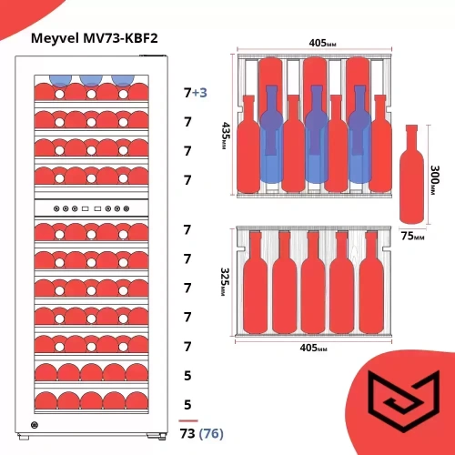 Винный шкаф Meyvel MV73-KBF2 фото 10