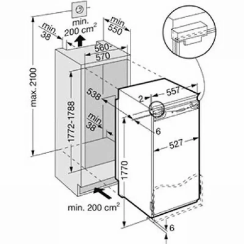 Холодильник Liebherr IKB 3464 Premium Plus BioFresh фото 4