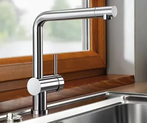 Смеситель Blanco Linus нержавеющая сталь полированная фото 3