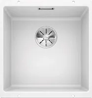 Мойка Blanco SUBLINE 400-U SILGRANIT отводная арматура InFino® белый