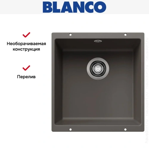 Мойка Blanco ROTAN 400-U Silgranit вулканический серый фото 7