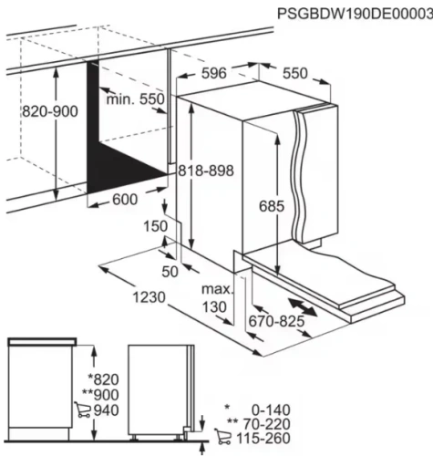 Встраиваемая посудомоечная машина AEG FSE74738P фото 7