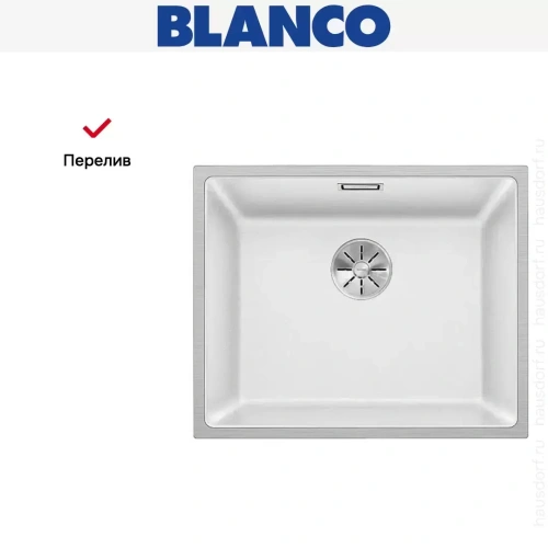 Мойка Blanco SUBLINE 500-IF отводная арматура InFino® белый фото 6 Мойка Blanco SUBLINE 500-IF отводная арматура InFino® белый фото 6