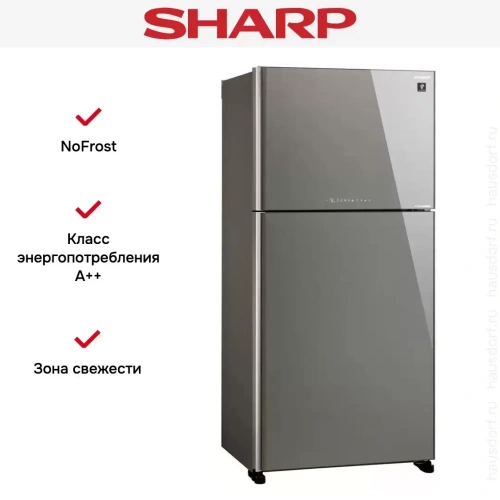 Двухкамерный холодильник Sharp SJ-XG 60 PGSL фото 2