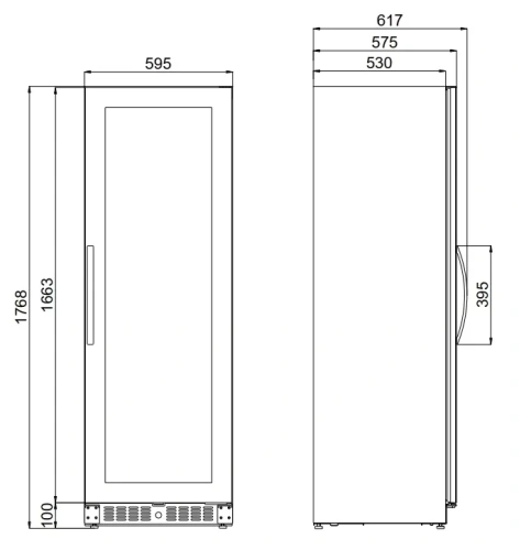 Винный шкаф Dometic E115FG VinoView Elegance фото 7