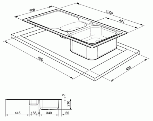 Мойка Smeg LV100S фото 2