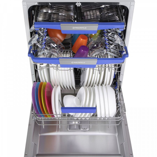 Посудомоечная машина с Vortex Wash, турбосушкой и лучом на полу MAUNFELD MLP-12IMR фото 6