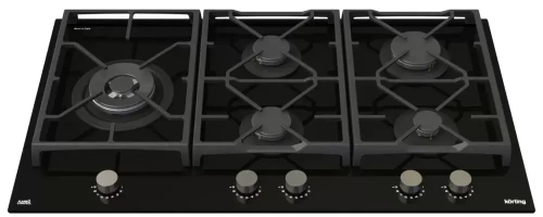Газовая стеклянная варочная панель Korting HGG 9987 CTN FLC фото 2