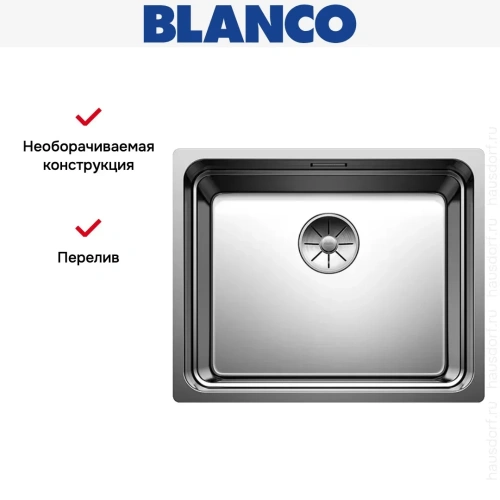 Мойка BLANCO ETAGON 500-IF/A нержавеющая сталь фото 11