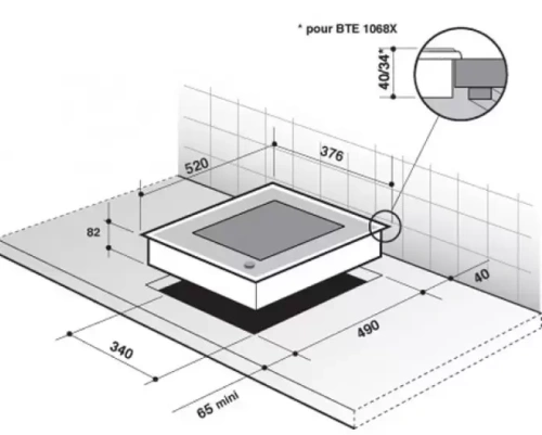 Модульная система De Dietrich DTE 1068 X фото 3