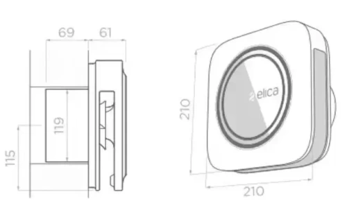 Воздухоочиститель Elica SNAP Wi-Fi WHITE фото 2