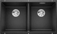 Мойка BLANCO SUBLINE 350/350-U Silgranit антрацит