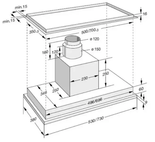 Встраиваемая вытяжка Gaggenau AH 273-150 фото 4