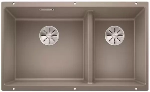 Мойка Blanco SUBLINE 430/270-U с отводной арматурой InFino® серый беж