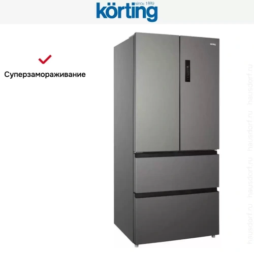 Четырехдверный холодильник Korting KNFF 82535 X фото 20