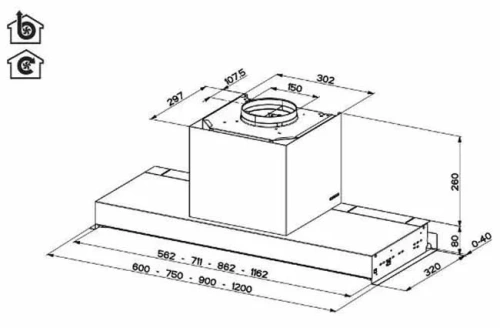 Вытяжка Faber IN-NOVA ZERO DRIP LITE A120 фото 7