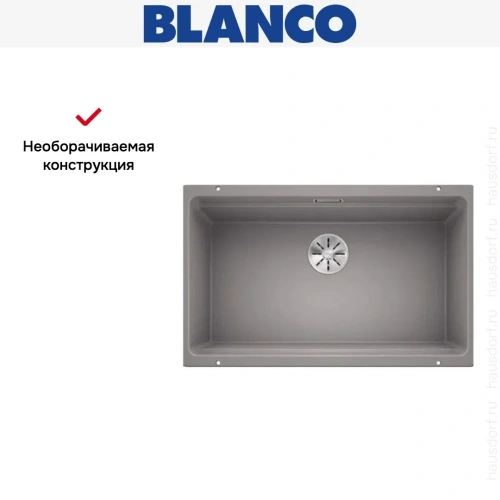 Мойка Blanco Etagon 700-U SILGRANIT® PuraDur® алюметаллик клапан-автомат InFino 525169 фото 11