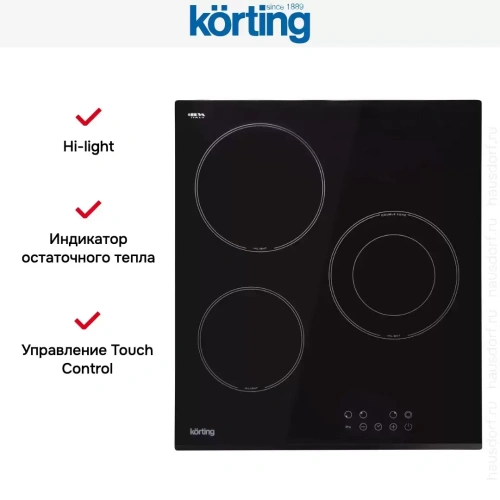 Электрическая варочная панель Korting HK 42034 B фото 11