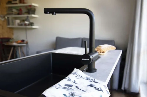 Комплект смесителя Omoikiri NAGANO-LG + PURE DROP LITE фото 4