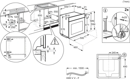 Духовой шкаф AEG NBA5P43AK фото 6