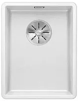 Мойка Blanco SUBLINE 320-F отводная арматура InFino® белый