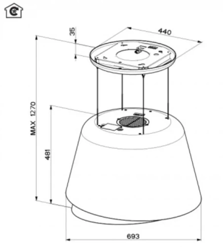 Вытяжка Faber Belle Plus Burgundy Cold 345.0615.652 фото 4
