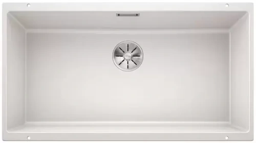Мойка Blanco SUBLINE 800-U отводная арматура InFino® белый