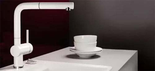 Смеситель Blanco Linus Silgranit белый фото 3
