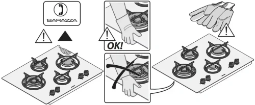 Газовая варочная панель Barazza 1PMD95 фото 3