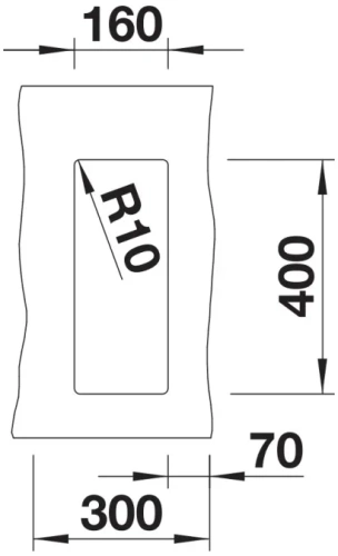 Мойка BLANCO SUBLINE 160-U Silgranit черный фото 3