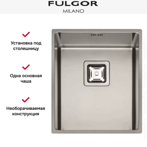 Мойка Fulgor Milano P1B 3743 QU фото 2