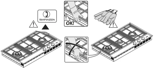 Газовая варочная панель Barazza 1PLE3D фото 5