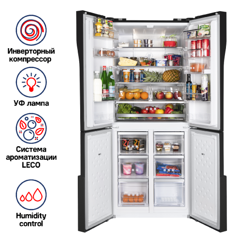 Холодильник с инвертором MAUNFELD MFF182NFSB фото 2