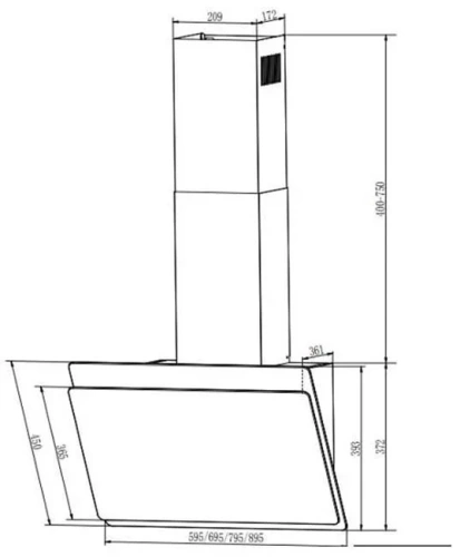 Вытяжка Faber TOCCO BK 60 фото 10