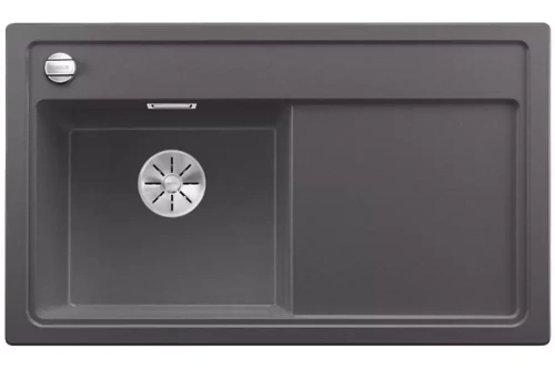 Мойка Blanco ZENAR 45S чаша слева клапан-автомат InFino темная скала