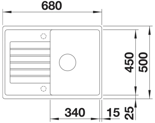 Мойка BLANCO ZIA 45 S Compact Silgranit белый фото 3