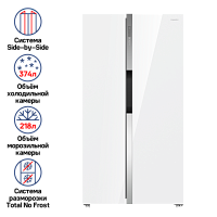 Холодильник с инвертором MAUNFELD MFF177NFW