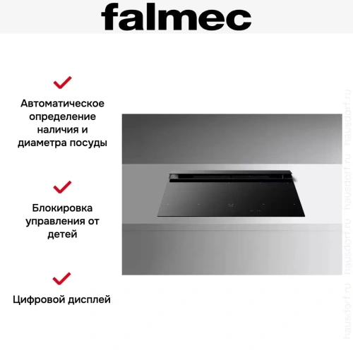 Варочная панель с вытяжкой Falmec BRERA 90 VETRO NERO фото 7