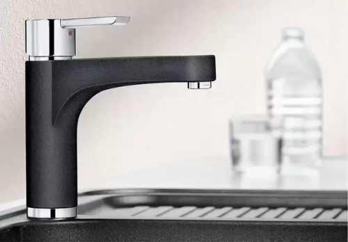 Смеситель Blanco Pylos chrome/Silgranit шампань фото 3