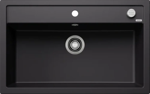 Мойка BLANCO DALAGO 8 Silgranit черный, клапан-автомат