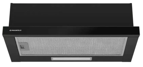 Встраиваемая вытяжка Maunfeld Clyde 50 чёрное стекло фото 2
