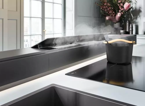 Встраиваемая вытяжка Falmec MONOLITH 90 VETRO NERO фото 6