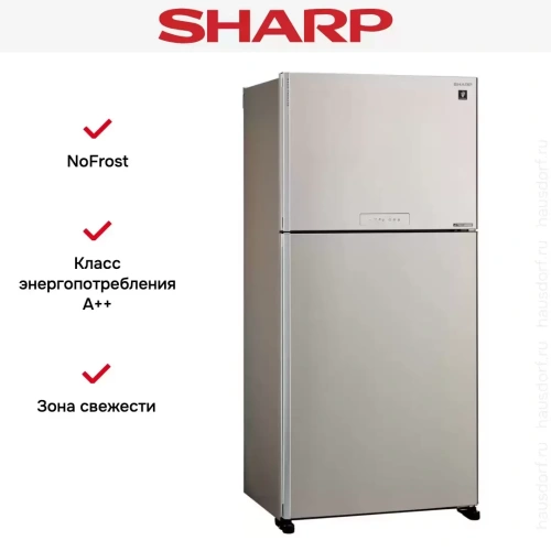 Двухкамерный холодильник Sharp SJXG60PMBE фото 2